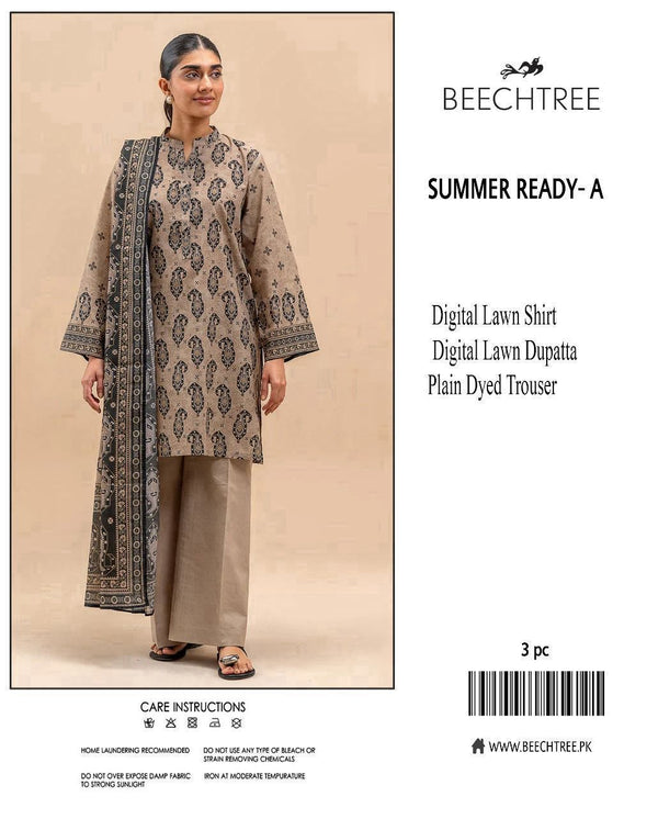 Beechtree 3-Piece Printed Lawn Suit – Elegance Redefined