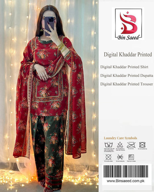 Bin Saeed Digital Khaddar Collection