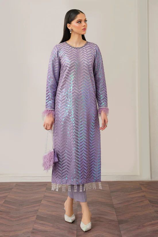 Bin Ilyas – Luxury Organza 3-Piece Heavy Suit