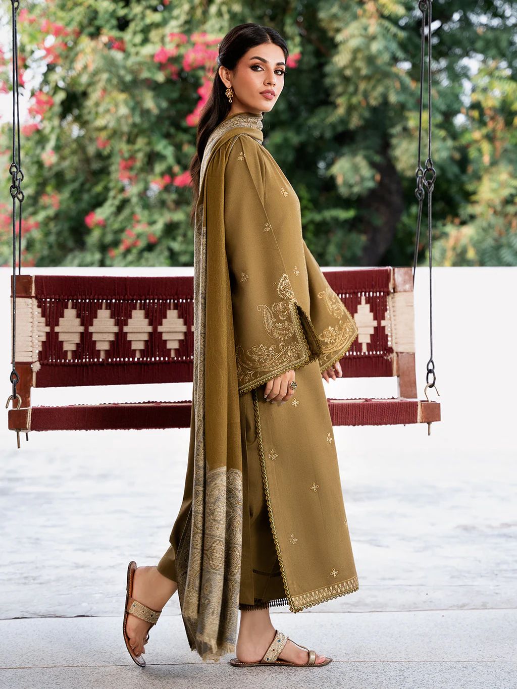 Baroque 3PC Embroidered Suit