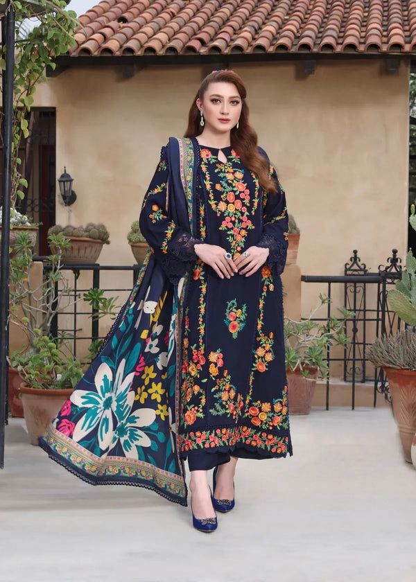 ANEELAS LAWN EMBROIDERED WITH SOFT DUPATTA