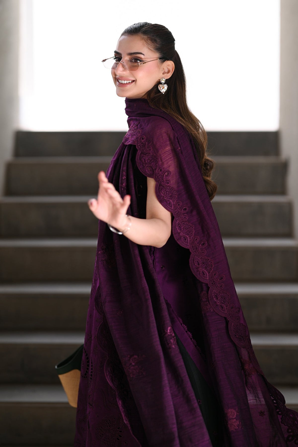 ZAIB 3PC LAWN EMBROIDERED SUIT WITH READY TO WEAR EMBROIDERED DUPATTA