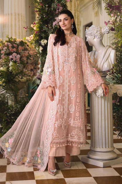 MARIA B LUXURY CHIFFON EMBROIDERED 3 PC SUIT WITH EMBROIDERED DUPPATA