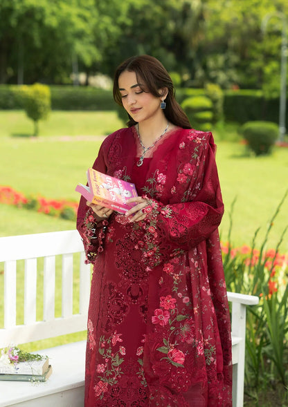 ELAF PREMIUM LAWN EMBROIDERED 3 PC SUIT WITH EMBROIDERED DUPPATA