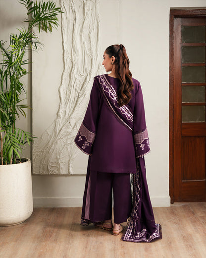 BATIK WINTER EMBROIDERED 3 PC SUIT WITH LUXURY EMBROIDERED SHAWL