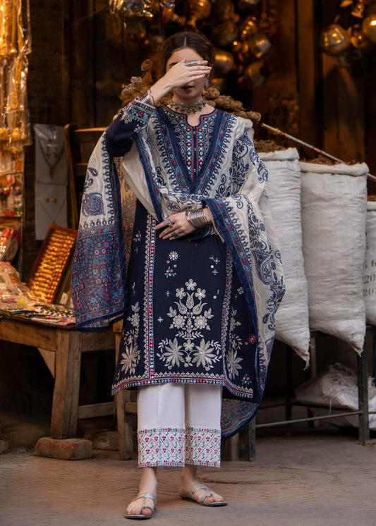 BATIK LAWN 3 PC MOST ELEGANT DESIGN