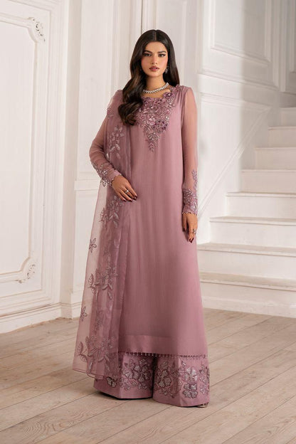 IZNIK CHIFFON EMBROIDERED 3 PC SUIT WITH EMBROIDERED DUPPATA