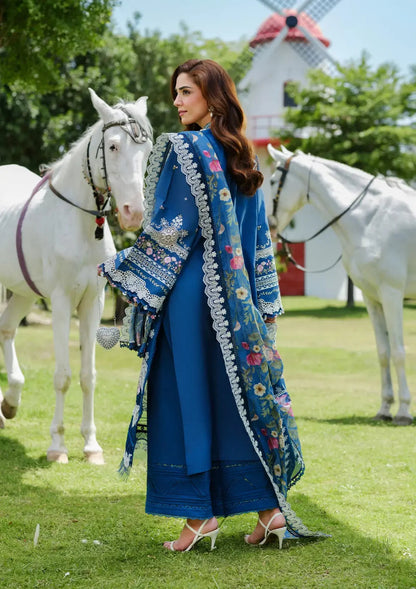 ELAF LUXURY LAWN EMBROIDERED 3 PC WITH READY EMBROIDERED DUPATTA