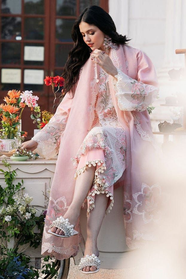 BIN ILYAS LUXURY LAWN 3 PC WITH EMBROIDERED DUAPPTA