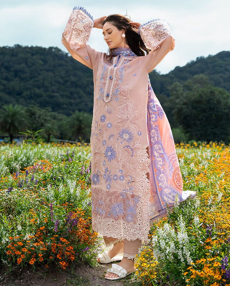 MUSHQ LAWN EMBROIDERED 3 PC WITH SOFT DUPATTA