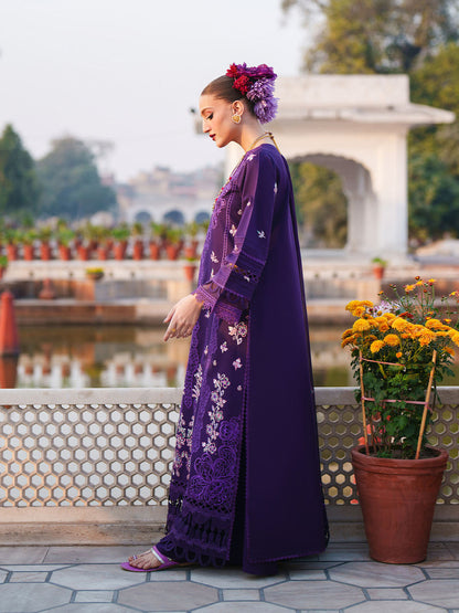 MAHNUR LUXURY WINTER EMBROIDERED 3 PC SUIT WITH EMBROIDERED SHAWL