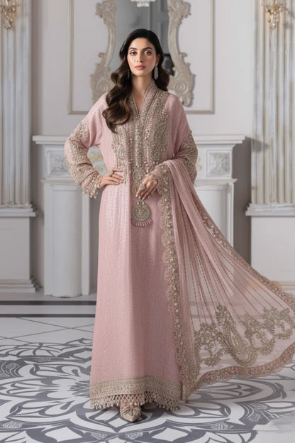 MARIA B LUXURY CHIFFON EMBROIDERED 3 PC WITH EMBROIDERED DUPPATA
