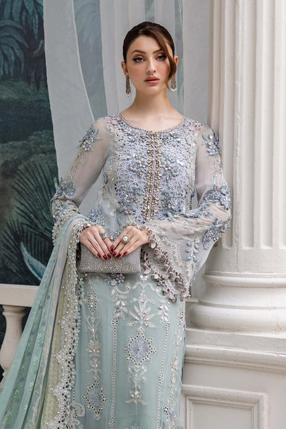 MARIA B LUXURY CHIFFON EMBROIDERED 3 PC WITH EMBROIDERED DUPPTA