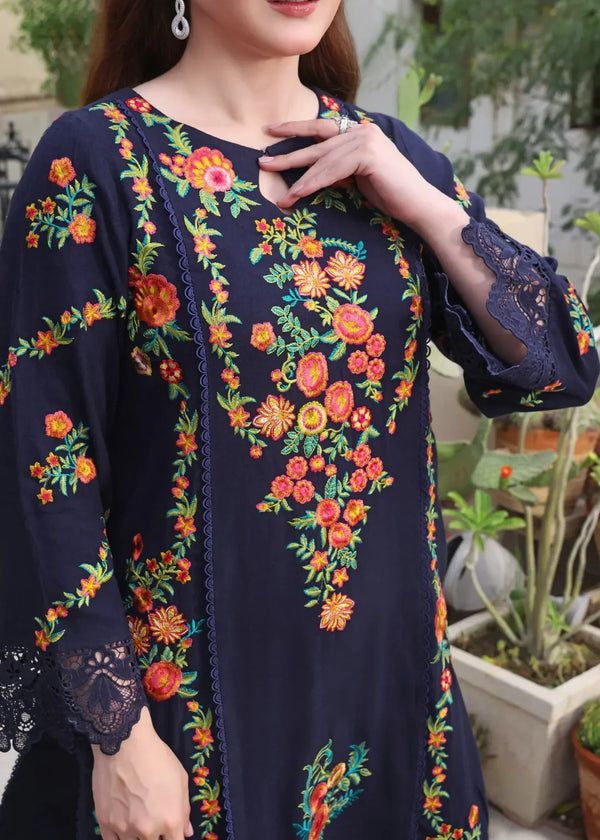ANEELAS LAWN EMBROIDERED WITH SOFT DUPATTA