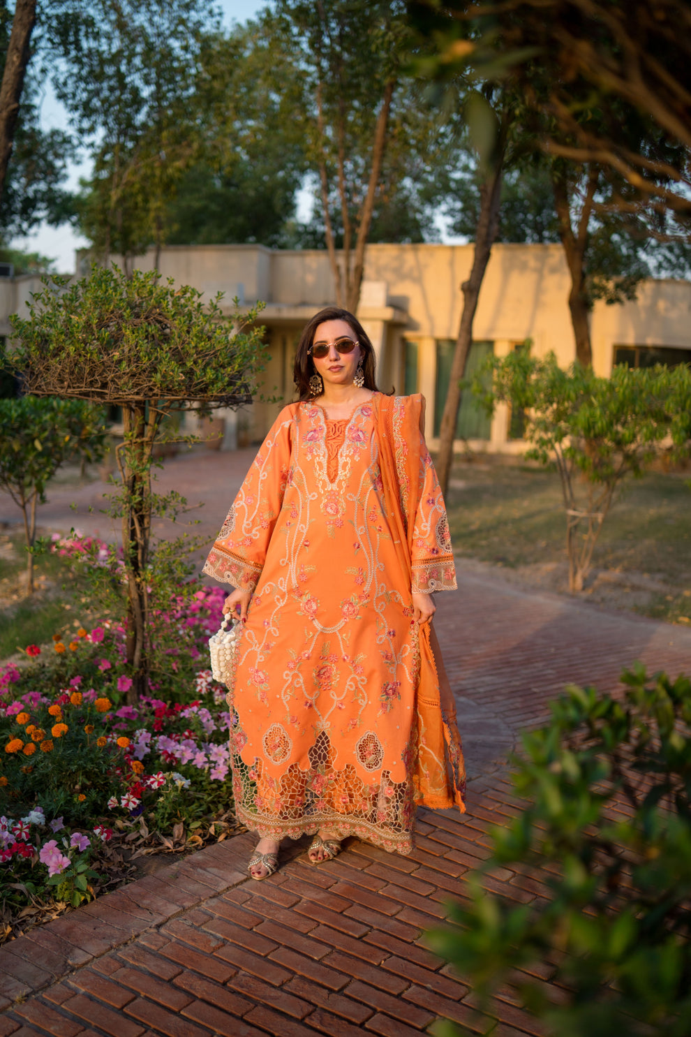 ANEELAS ORIGINAL 3 PC LAWN EMBROIDERED 3 PC WITH EMBROIDERED DUPPATA