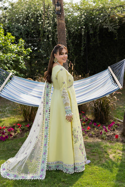 ANEELAS LAWN LUXURY EMBROIDERED FROCK WITH EMBROIDERED DUAPPTA