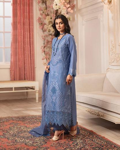 RAJBARI LAWN 3 PC EMBROIDERED