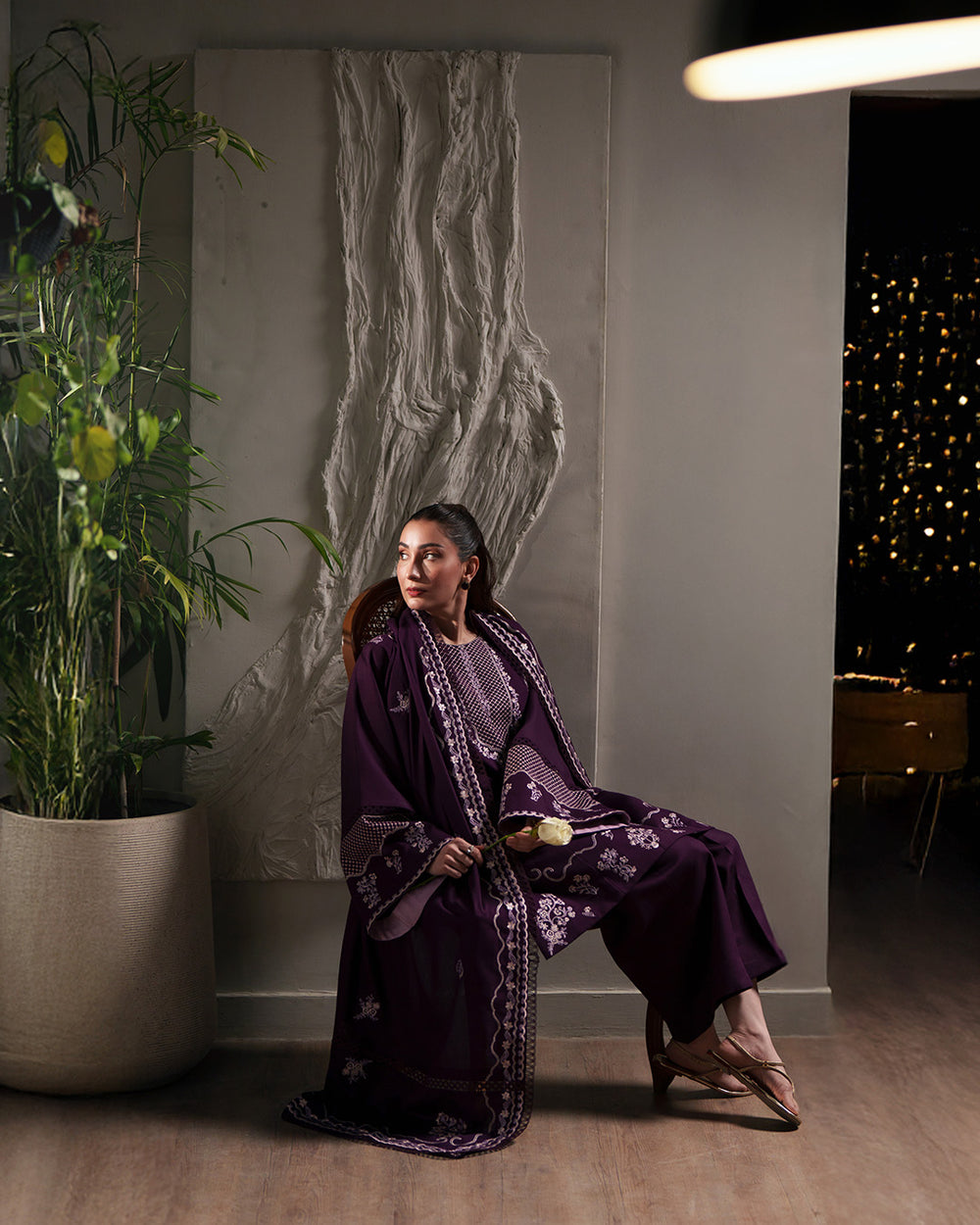 BATIK WINTER EMBROIDERED 3 PC SUIT WITH LUXURY EMBROIDERED SHAWL