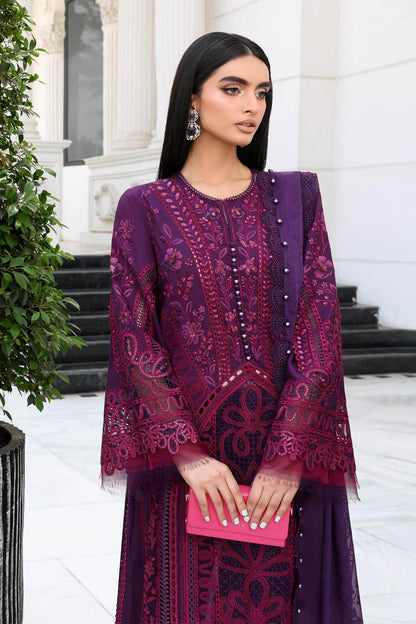 MARIA B LUXURY LAWN EMBROIDERED 3 PC WITH EMBROIDERED DUPPATA