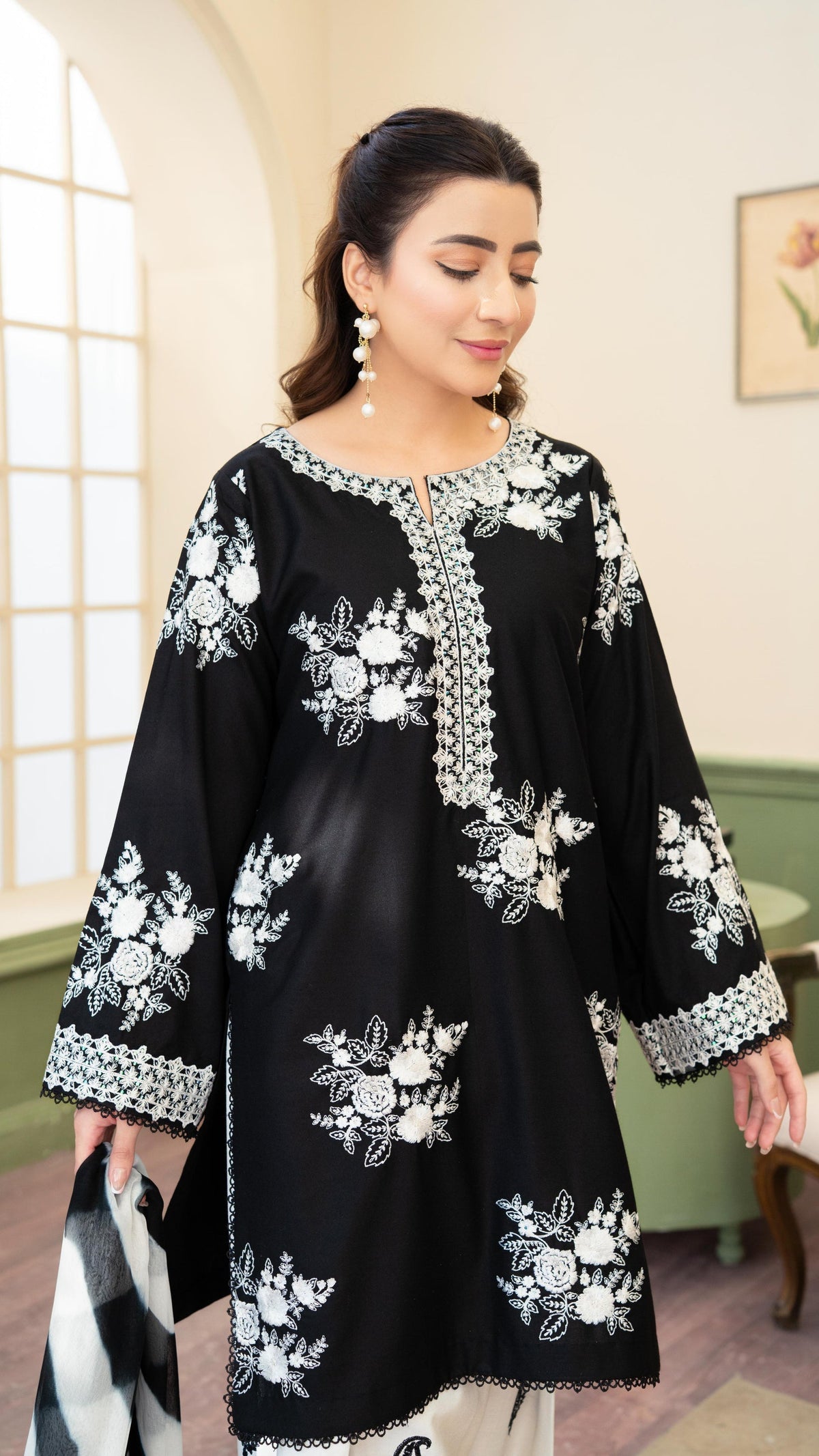 ZARA SHAH JHAN LAWN EMBROIDERED 3 PC WITH SOFT DUPATTA
