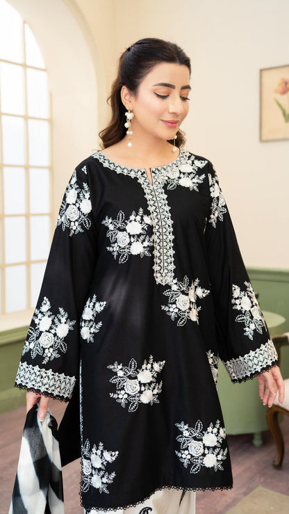 ZARA SHAH JHAN LAWN EMBROIDERED 3 PC WITH SOFT DUPATTA