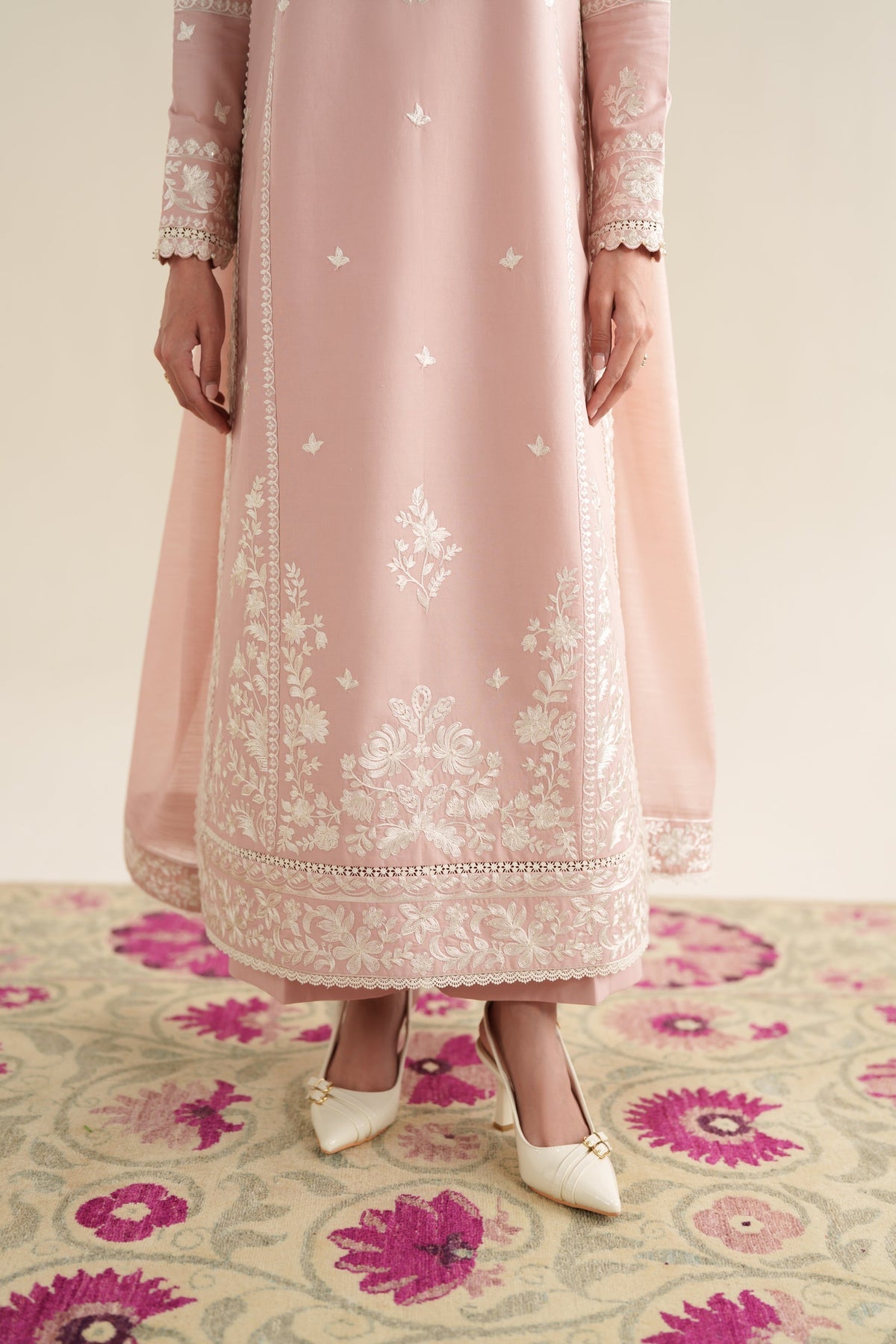 ZAIB LUXURY LAWN EMBROIDERED 3 PC WITH EMBROIDERED DUPPATA