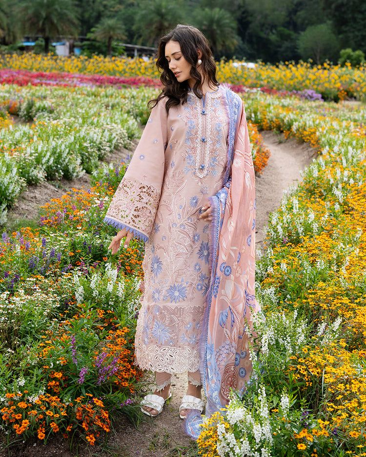 MUSHQ LAWN EMBROIDERED 3 PC WITH SOFT DUPATTA