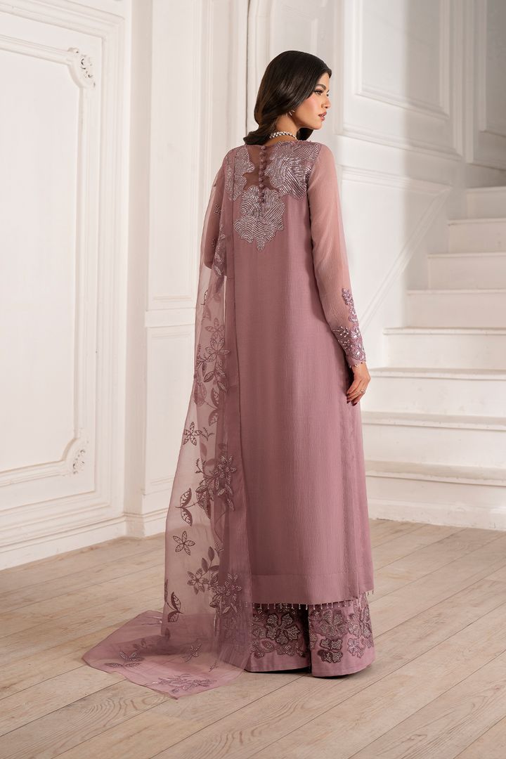 IZNIK CHIFFON EMBROIDERED 3 PC SUIT WITH EMBROIDERED DUPPATA