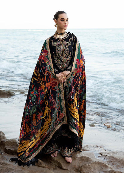 KANWAL MALIK DESIGNER LAWN 3 PC SUIT WITH EMBROIDERED DUPPATA