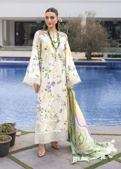 CRIMSON LUXURY LAWN EMBROIDERED 3 PC WITH SOFT DUPATTA