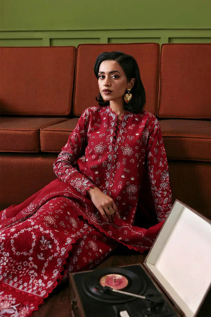 AFROZEH LAWN LUXURY 3 PC WITH EMBROIDERED DUPPATA