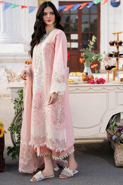 BIN ILYAS LUXURY LAWN 3 PC WITH EMBROIDERED DUAPPTA