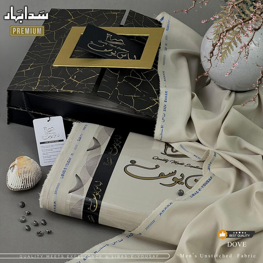 LIBAS E YOUSUF MEN'S SUMMER LUXURY WASH AND WEAR (DOVE)