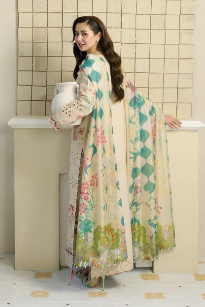 MARYAM & MARIA LUXURY LAWN EMBROIDERED 3 PC WITH SOFT DUAPPTA