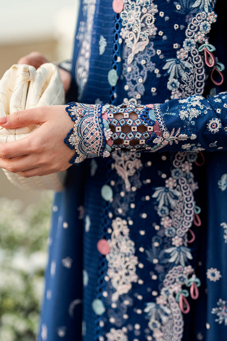 Qalamkar Lawn 3 PC Luxury with Embroiderd Dupata