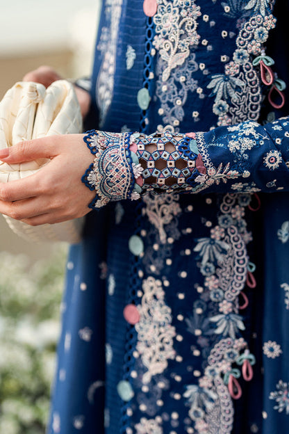 Qalamkar Lawn 3 PC Luxury with Embroiderd Dupata