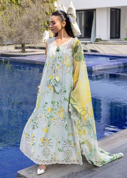 CRIMSON FLOW LUXURY LAWN EMBROIDERED 3 PC WITH SOFT LAWN DUPPATA