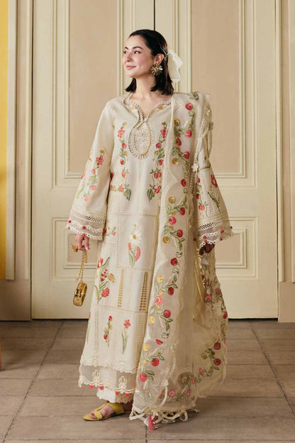 MARYAM HUSSAIN LAWN 3 PC WITH EMBROIDERED DUPPATA
