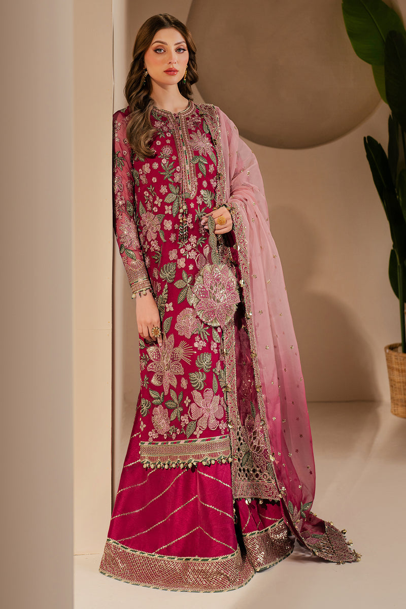 JAZMIN CHIFFON LUXURY WEDDING EMBROIDERED 3 PC WITH EMBROIDERED DUPPATA