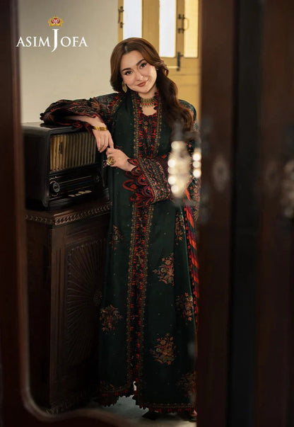ASIM JOFA LAWN EMBROIDERED 3 PC SUIT WITH EMBROIDERED DUPPATA