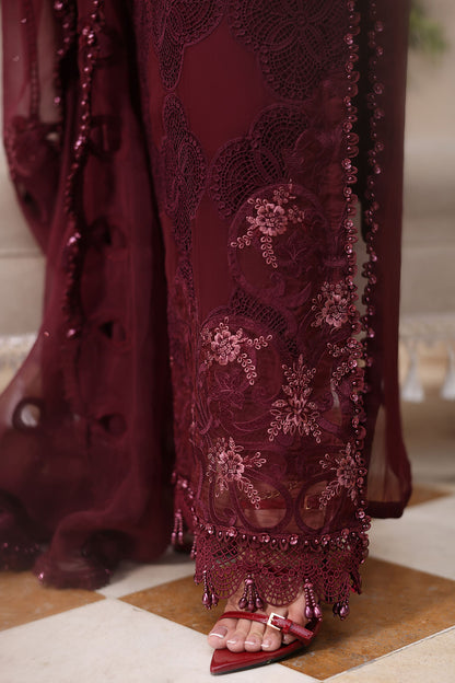 MARIA B CHIFFON EMBROIDERED 3 PC WITH EMBROIDERED DUPPATA