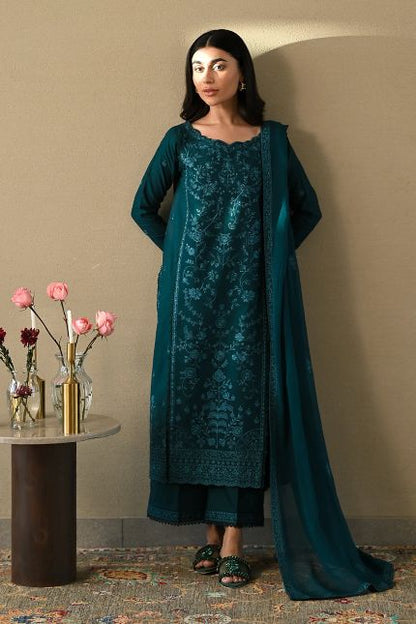 ZAIB LAWN MOST DEMANDED 3 PC SUIT WITH READY TO WEAR DUPPATA