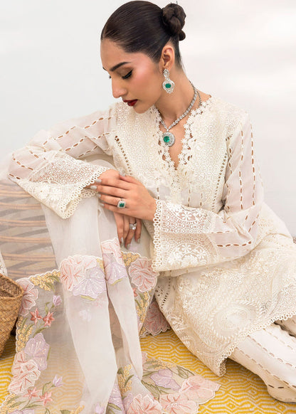 SAIRA SHAKIRA LAWN EMBROIDERED 3 PC WITH EMBROIDERED DUPPATA AND TROUSER