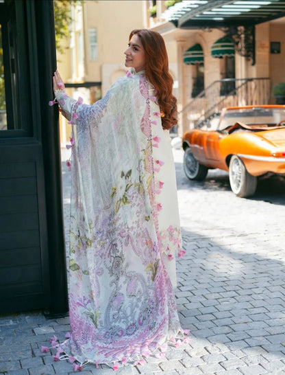 JADE LUXURY LAWN EMBROIDERED 3 PC WITH SOFT DUPATTA