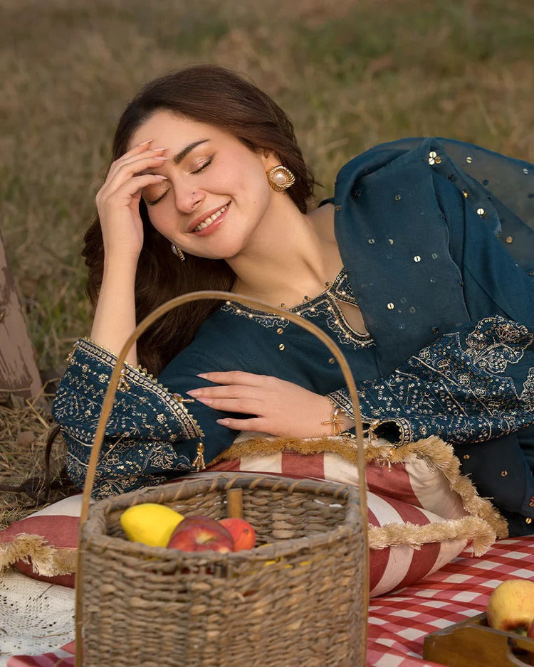 ZARA SHAH JHAN EMBROIDERED 3 PC WITH EMBROIDERED DUPATTA