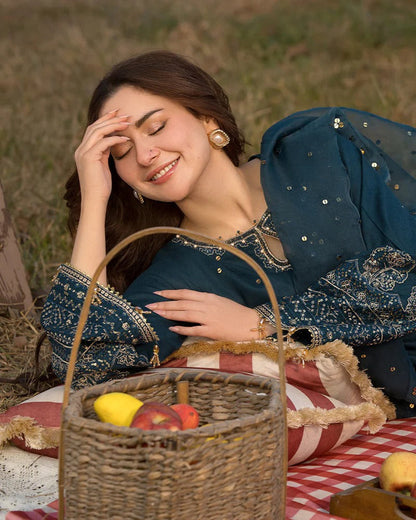 ZARA SHAH JHAN EMBROIDERED 3 PC WITH EMBROIDERED DUPATTA