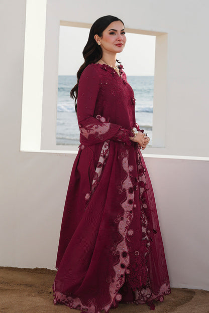QALAMKAR LUXURY LAWN EMBROIDERED 3 PC WITH EMBROIDERED DUPPATA