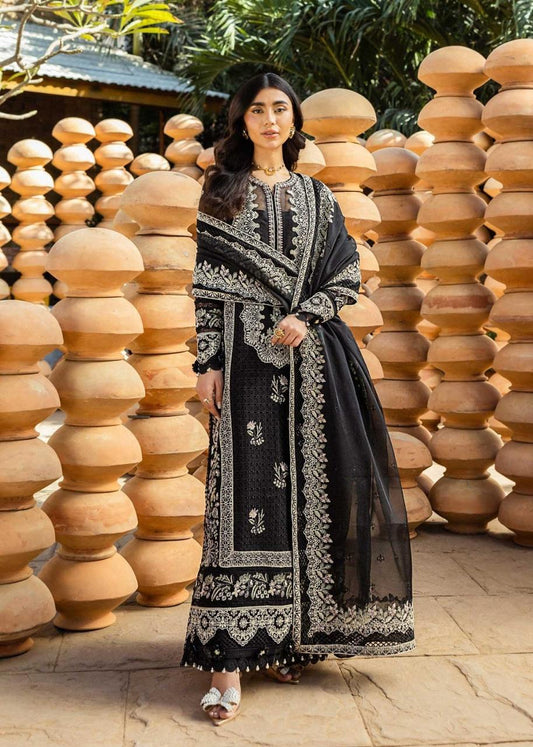 AKBAR ASLAM WINTER EMBROIDERED 3 PC SUIT WITH EMBROIDERED SHAWL