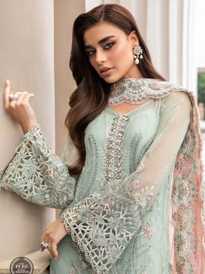 MARIA B LUXURY CHIFFON EMBROIDERED 3 PC WITH EMBROIDERED DUPPATA