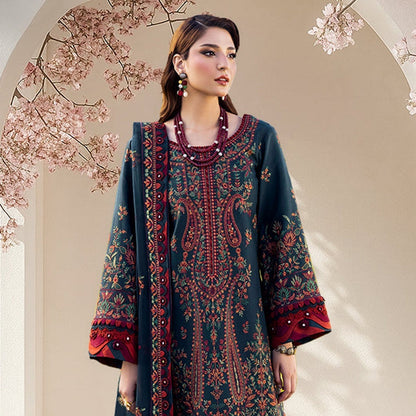 ASIM JOFA LAWN HEAVEY EMBROIDERED 3 PC WITH EMBROIDERED DUPATTA